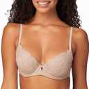 Maidenform Women's Comfort Devotion Your Lift Underwire Bra With Lace Trim, Convertible Straps (38D)