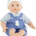 Corolle Bb Calin Mael Boy Baby Doll - 12" Soft Body Doll with Blue Outfit, Sleeping Eyes That Open and Close, Vanilla Scented, Mon Premier Poupon Collection for Ages 18 Months and up
