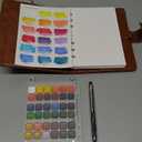 Fuumuui Portable Watercolor Sketchbook Set  Refillable 36-Color Travel Paint Kit & 100% Cotton Cold Press 20 Sheets Art Journal with Dual-Tip Travel Brush for Artists Outdoor Painting - Large