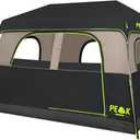 PEAK OUTDOORS Instant Tent 6/8 Person Tents for Camping, 60 Second Easy Setup Portable Camping Cabin Tent with Rainfly, Waterproof Pop Up Tents for Family Camping & Hiking with Expandable Carry Bag