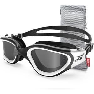 ZIONOR G1 Polarized Swimming Goggles for Unisex Adult Women Anti Fog 100% Anti UV Diving Goggles (A6 (Polarized + Smoke)