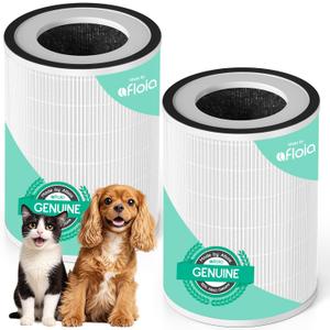 Afloia Pet Allergy Filter, Compatible with KILO/KILOPLUS/KILOPRO/MIRO/MIRO PRO Air Purifier, 2 Packs (13.19" x 6.65" x 8.98")