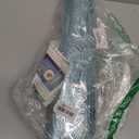 Round Blue 15 Inches Placemats Set of 6 for Dinner Table, Vinyl Metallic Hollow Out Flower Place Mats, Non Slip Heat Resistand PVC Table Mats