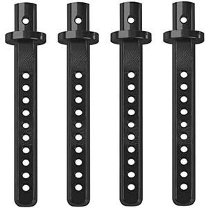 4Pcs Aluminum Alloy RC Car Body Posts Mount Holder Column 49.5mm Compatible with Axial SCX10 90046 90047 RC4WD D90 1/10 RC Rock Crawler (Black)