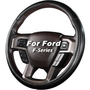 Steering Wheel Cover for Ford F150 2015-2020/F250 2017-2021/F350 2017-2021/F450 2017-2021/F550 2017-2021/Ford Expedition 2018-2021 Custom-fit Car Steering Wheel Cover for Ford Steering Wheel Protector