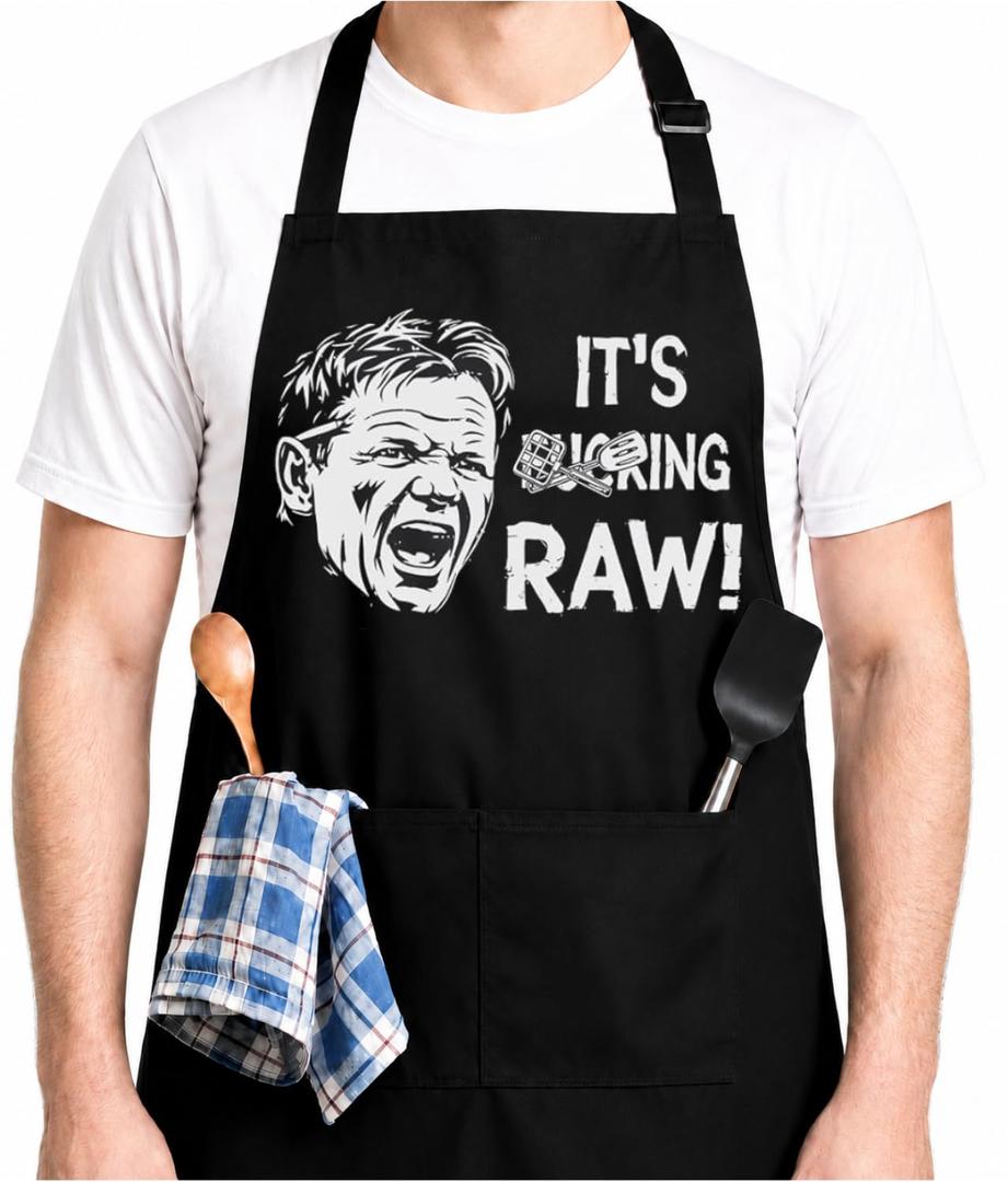 365RUSTIC Funny Celebrity Chef Aprons for Men, Funny Chef Meme BBQ Apron - Birthday, Fathers Day Grilling Gifts for Men, Dad, Husband
