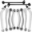Rear Upper and Lower Control Arm Rearward & Forward, Sway Bar Link Suspension Kit Compatible With Mercedes Benz E R CLS Class W211 S211 C219 R230 CLS500 CLS55 AMG CLS550 CLS63 AMG E320 E350