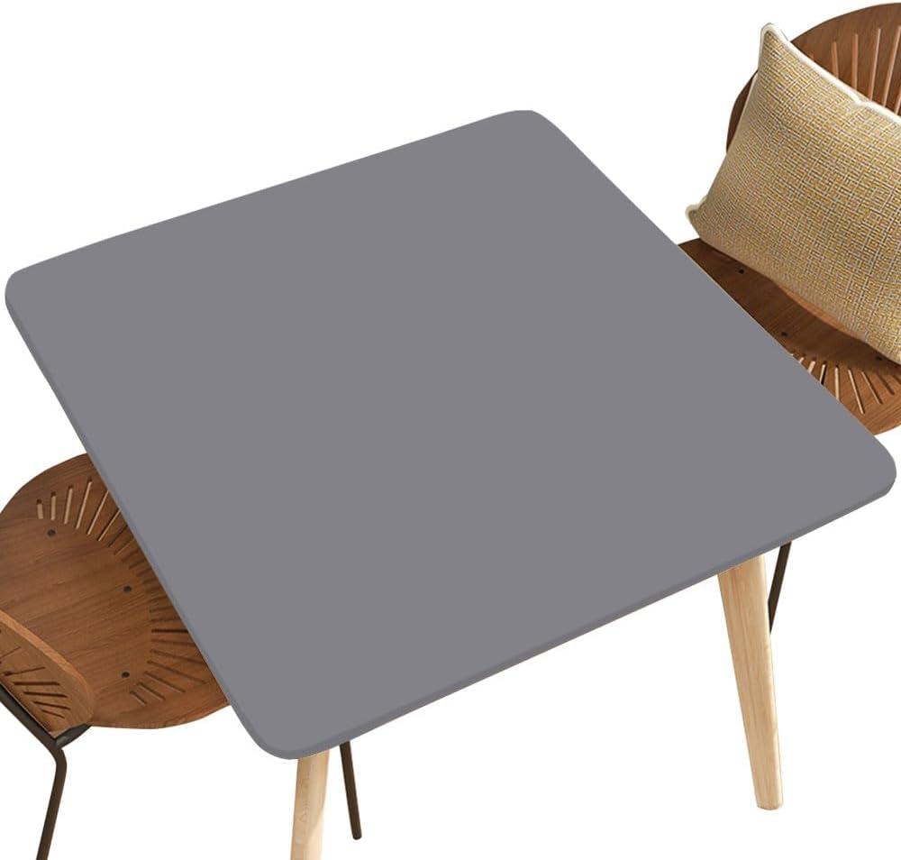 Square Fitted Table Topper Caps for Square Table 32"x32", Wipeable Table Cloths for Indoor Outdoor Garden Picnic Party