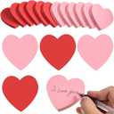 1200 Sheets Heart Shaped Sticky Notes 3x3 Inch Red Pink Sticky Notes Cute Sticky Memo Pads Self Stick Note Pads for Office School Business Valentine Supplies, Removable and Easy to Post
