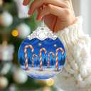 Starry Night Stained Glass Ornament, Christmas Ornaments  Christmas Tree Ornament, Holiday Decor, Xmas Stocking Stuffers, Gift Idea, Gifts for Art Lover, Coworker, Friend, and Family - Candy Canes