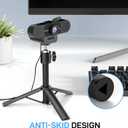 EMEET C960 Webcam with Tripod, 1080P Webcam with Microphone, Adjustable Height Mini Tripod, C960 Web Camera with Privacy Cover, Plug & Play with Stand for Zoom/Skype/YouTube/FaceTime