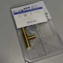 Ravinte 1 Pack 5 Inch Cabinet Pulls Brushed Brass Stainless Steel Kitchen Drawer Pulls Cabinet Handles 5Length, 3 Hole Center