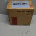 AmorArc Ceramic Cereal Bowls Set of 6, 24 oz Handmade Stoneware Bowls Set for Cereal Soup Salad Bread, Stylish Kitchen Bowls for Meal, Dishwasher & Microwave Safe, Reactive-Pearl White