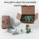 2 x 8 Pack Green Flat Hair Clips  Matte Large French Green Claw Clips for Women & Girls, No-Slip Strong Hold Gradient Barrettes for Thick or Thin Hair, Nature Inspired Cottagecore Look