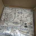 Area Rugs 8x10 Living Room Rug Non Slip Washable Rug Vintage Medallion Distressed Floor Cover Ultra-Thin Stain-Resistant Throw Carpet for Bedroom Dining Room Home Office Playroom Dorm Taupe