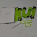 8 Pack Luggage Straps and Tags Set - 4 Straps, 4 Tags, TSA Approved Suitcase Belt, Green