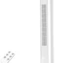 Antarctic Star Tower Fan Portable Floor Fans 85Oscillating Fan Quiet Cooling 12H Timer Remote Control Standing Bladeless Electric 3 Wind Speeds 4 Modes Bedroom Office,36 inch, White