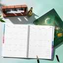 Planner 2025-2025 Planner, 9" x 11", Jul.2025 - Jun.2026, Weekly and Monthly with Colorful Tabs, Strong Twin-wire, Back Pocket - Dreaming Moon
