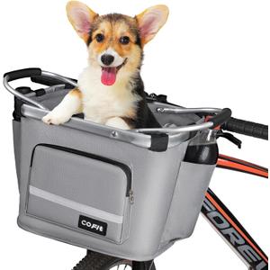 COFIT Detachable Bike Basket, Multi-Purpose Bicycle Handlebar Basket for Pet, Shopping, Commuter, Camping and Outdoor