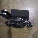 Medline Comfortable Folding Wheelchair with Swing-Back, Desk-Length Arms and Elevating Footrests, 20W x 16D Seat