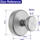 Suction Cup Hooks for Shower, Removable Towel Hooks for Bathroom Window Glass Door Wall, Bath Robe Looafh Hook for Hanging - 2 Pack, Silver