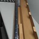 Ivilon Drapery Treatment Window Curtain Rod - Square Design 1 1/8 Rod. 120 to 240 Inch - Black