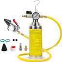 AC Flush Kit Home Auto AC Flush Tool Pressure Regulation and Real-Time Pressure Monitoring AC Cleaning Kit R134a R410a R22 R12 R404 HVAC Flush Kit with Portable Hook, Intake Valve, 3.5FT Rubber Hose