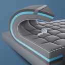 SLEEP ZONE Dual Layer 4 Inch Memory Foam Mattress Topper, 2 inch Cooling Gel Memory Foam Plus 2 inch Alternative Pillowtop Mattress Pad Cover for Back Pain, Comfort Support (Twin)