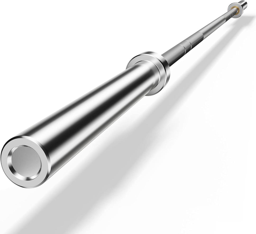 Curl Bar Olympic Barbell EZ Bar for Biceps Curl, Squat, Weightlifting, Style: 700LB-Sliver2.0