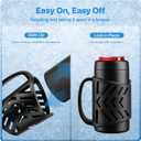 2 x Silicone Handle Compatible with Frost Buddy Universal Can Cooler, Can Holder with Handle for Beverages Can - Portable Non-Slip Travel Mug Grip with Protective Sleeve, Cup Holder for Outdoor Activities