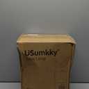 USumkky 20.5" White Modern Ceramic Bedside Lamps Set of 2, Small Table Lamp for Bedroom Decor Farmhouse Nightstand Lamp for Living Room Office