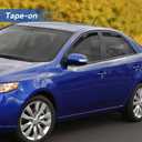 Window Visors Rain Guards for 2009 2010 2011 2012 2013 Kia Forte, Out-Channel Window Vent Wind Deflectors Visors Shades for 09 10 11 12 13 Kia Forte