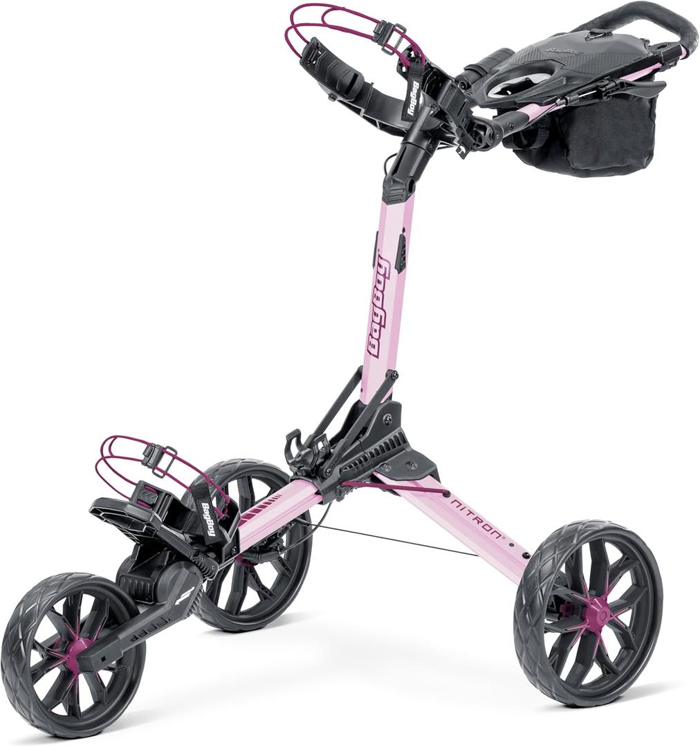 Bag Boy Nitron Golf Push Cart (Pink/Wine)