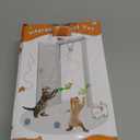 Interactive Cat Toys for Indoor Cats: Automatic Flying Bird Feather Wand Chase Exercise Enrichment Stimulation, USB Rechargeable Durable Safe Hanging Toy for Bored Kittens Adult Multi Cat Households (White)