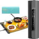 Warming Mat for Food - Food Warmer with 14 Temperature - Silicone 6 Modes Electric Warming Tray - Home Kitchen Appliances - 26 * 15 inches