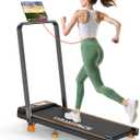 Treadmill Walking Pad with 12% Incline/Handle Bar/2 LED Display, 3.5HP Portable Treadmills for Home Small, Foldable Walking Pad Treadmill 350+lb Capacity, Smart App, 4 Adjustable Incline, RGB Light