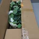 2 Pack 5 FT Artificial Camellia Tree, Artificial Plants Outdoor Faux Plants in Pot, Artificial Flower for Outdoors Front Porch Decor, Fake Tree Plant Faux Flowers for Indoor Outdoor Home Decor, White