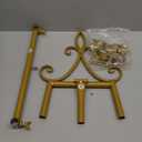 53.9" Gold Easel Stand for Sign, Heavy Duty Metal Display Easel with Storage Bag, Adjustable Art Easel for Wedding Sign, Welcome Sign, Picture