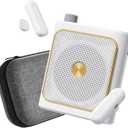 Voice Amplifier for Teachers with 2 Wireless Microphones, Portable PA System, Stable 50ft Range, 1200mAh & Storage Bag (White)