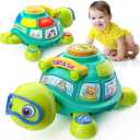 Educational Baby Toys 6-12 Month, Musical Crawling Turtle, Infant Toys for 6 7 8 9 10 Month Old Boy Girl, Christmas Bilingual Baby Gifts for 3-6-9-12 Months