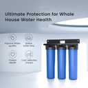 Waterdrop 3-Stage Whole House Water Filter System,with Carbon Filter&Sediment Filter,7-Stage Filtration Highly Reduce Lead,Chlorine,Odor and Taste,5 Micron WHF3T-PG,1" Inlet/Outlet