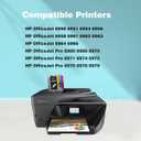 902XL Ink Cartridges Replacement for HP Ink 902 HP 902XL Ink Cartridges for HP Printers OfficeJet Pro 6978 6968 6970 6975 6950 6962 6958 (902 XL 4 Pack)