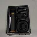 Groin & Body Hair Trimmer for Men - Electric Shaver for Pubic Hair, Chest, Legs - Ball Pubic Groomer, LED Light, Replaceable Ceramic Blade Heads, USB-C Recharge Dock, Waterproof Hygiene Razor (Gold)