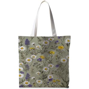 Natural Forest Series Canvas Bags,Floral Flower Tote Bag,Reusable Shopping Grocery Bags