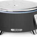 500ML Essential Oil Diffuser: Ultrasonic Aroma Diffuser with Remote Control for Spa Hotel Yoga Room - Humidifier for Bedroom with 7-Color Night Lights & Auto Shut-Off for Nursery/Women Home Relaxation (Black)