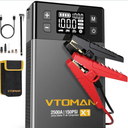 VTOMAN X1 Jump Starter with Air Compressor, Car Battery Jumper Starter (2500A, Up to 8.5L Gas/6L Diesel Engine) with 150PSI Auto Tire Inflator, 12V Portable Booster Pack, Lithium Jump Box Charger-Gray
