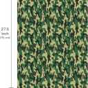 WRAPAHOLIC Camo Wrapping Paper Sheet - 6 Sheets Green Zone Camouflage Wrapping Paper for Men, Birthday, Christmas, Baby Showers - 19.7 Inch x 27.5 Inch Per Sheet
