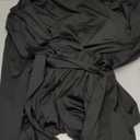 SxClub Black Jumpsuits for Women Dressy Sexy Elegant Long Sleeve Long Straight Pants Rompers Busineess with Pockets Button(Large)