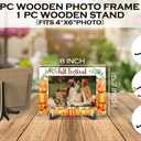 Fall Photo Photo Frame - Thanksgiving Party Decorations - Fall Harvest Wooden Tabletop Picture Frame With Stand - Autumn Farmhouse Home Office Table Decor - Thanksgiving Gifts For Women Men -03