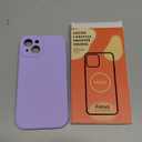 Vooii Compatible with iPhone 13 Case, Liquid Silicone Upgrade [Camera Protection] [Soft Anti-Scratch Microfiber Lining] Shockproof Phone Case for iPhone 13 6.1 inch - Light Purple
